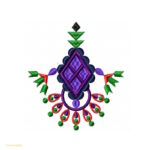 نقش گلدوزی گل