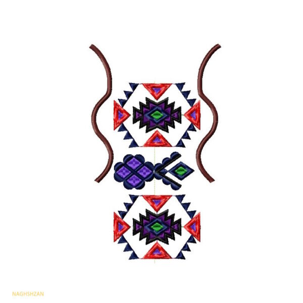 فایل نقش یقه ترکمنی