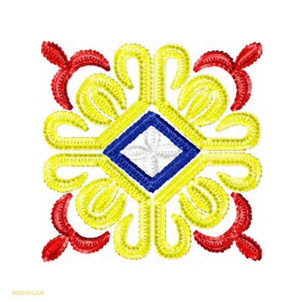 گلدوزی روی مانتو