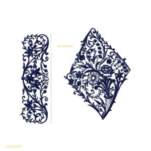 گلدوزی روی مانتو
