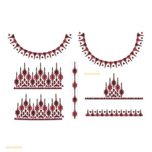 نقش ترکمنی لباس عروس