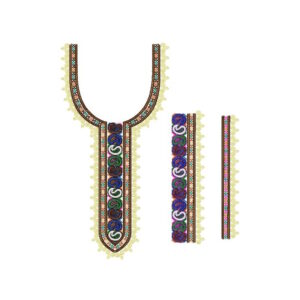 فایل نقش یقه ترکمنی