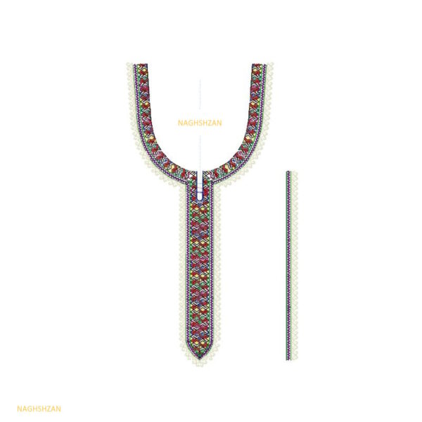 فایل یقه طرح کرد نقش